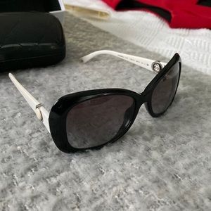 Chanel Vintage Two Tone Sunglasses; chic. Lenses scratched. Offers accepted.